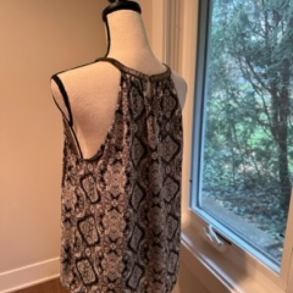 Joie Francis Silk Beaded Halter Neck Tank Top Blouse Sz L - Picture 3 of 3